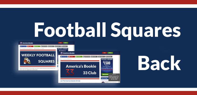The America’s Bookie Weekly Football Squares Contest is Back